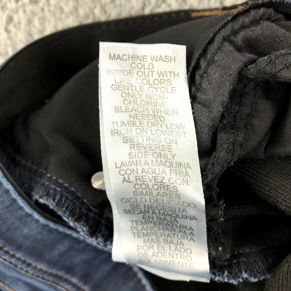 DEMOCRACY Womens Size 4 "Ab" Tech Dark Wash Stretch Denim Skinny Ankle Jeans - Picture 8 of 15